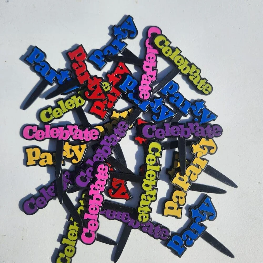 24 Celebrate Party Congrats Grad Graduation Cupcake Cake Toppers Picks New Party